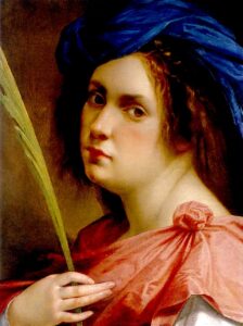 Artemisia Gentileschi Selfportrait Martyr copie