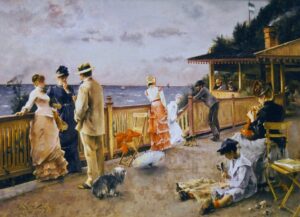 Alfred Stevens La Villa des falaises Sainte Adresse