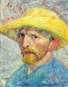 Vincent van Gogh, AUTOPORTRAIT AU CHAPEAU DE PAILLE Vincent van Gogh, AUTOPORTRAIT AU CHAPEAU DE PAILLE